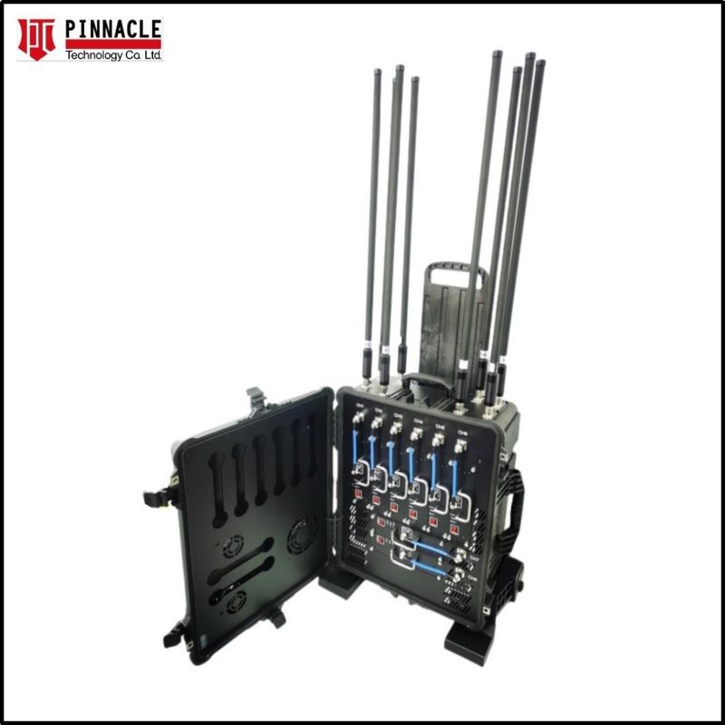 Pelican Военный VHF UHF портативный сотовый телефон 2G/3G/4G/5G/GPS/WIFI сигнальный джаммер