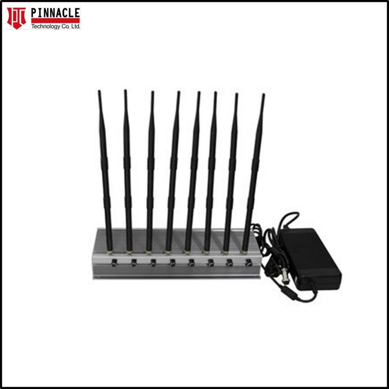 Мощные 8 антенн, блокировщик GPS, Wi-Fi VHF UHF, мобильный телефон и Wi-Fi блокировщик 80 Вт.